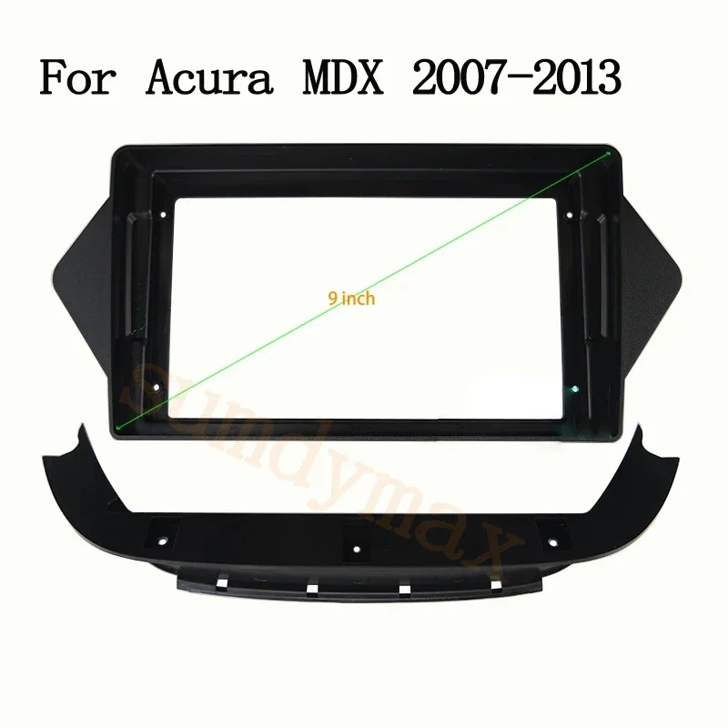 

2din автомобильная рамка, лицевой адаптер для ACURA MDX 2008-2013, 9-дюймовый большой экран, Android-радио, аудиосистема, комплект панели для установки приборной панели