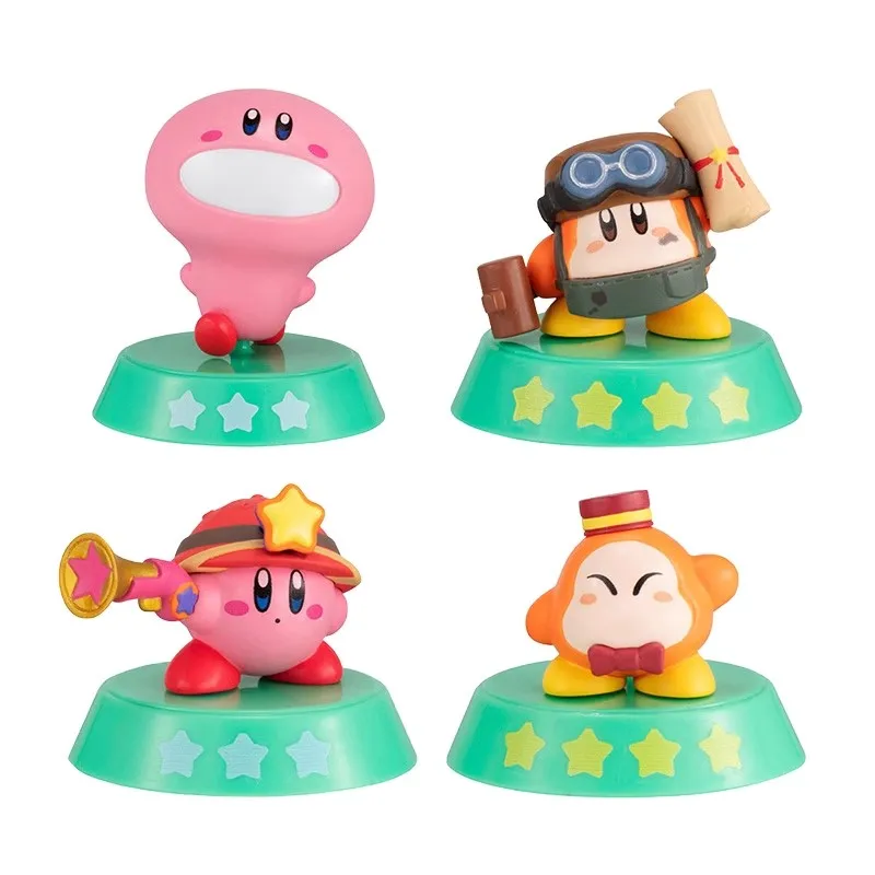 

Bandai Original 4Pcs Gashapon カービィ ディスカバリー フィギュアコレクション4 Toys For Kids Gift Collectible Model Ornaments