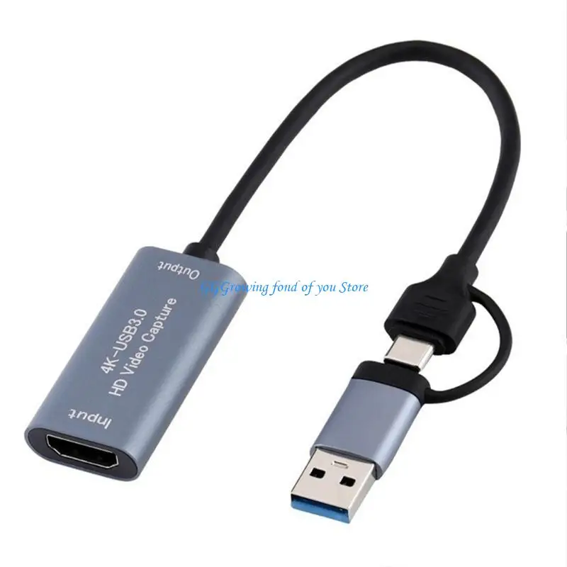 H9EB USB+Type C to HDTV Video Card Video Converters Adapter Card