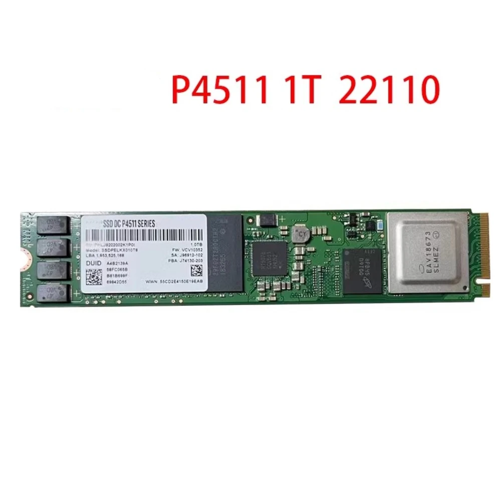 Original For Intel DC P4511 1tb 2tb M.2 22110 Enterprise SSD PCL-E3.1X4   interface NVME protocol  2T 1T Solid State Drive For