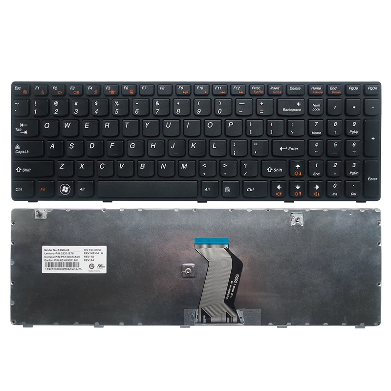 Klawiatura US/TR/FR/RU/AR/SP/GR/UK do Lenovo G580 G580A G580AM G585 G585G G585A G780 G770 G770A G590 Z580 Z580A Z585 Z585AM B580A — zdjęcie 5