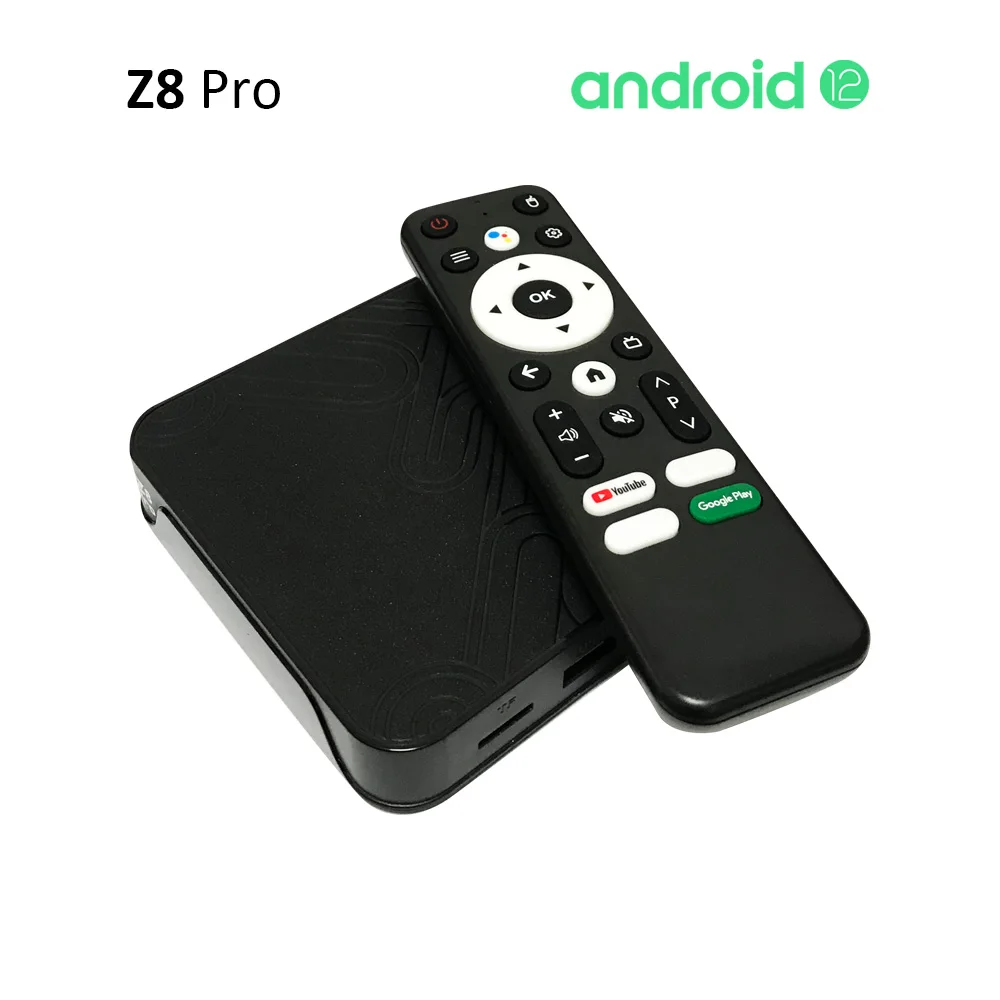 ميزات 8K Android 12 Smart TV Box Z8 Pro H618 رباعية النواة 4K 1080P Full HD H.265 HEVC Video Play WiFi Bluetooth 5 YouTube Z8Pro