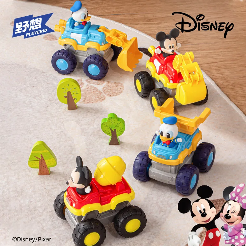 PLEYERID Disney Mickey & Toy Story automodellen, officieel gelicentieerd voertuig en racer doe-het-zelf bouwpakket, educatief kerstcadeau