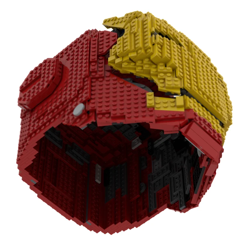 Filmmodel Moc Bouwsteen Draagbare ijzeren helmmodel Technologie Baksteen DIY-montage Modulair constructiespeelgoed Vakantiecadeaus