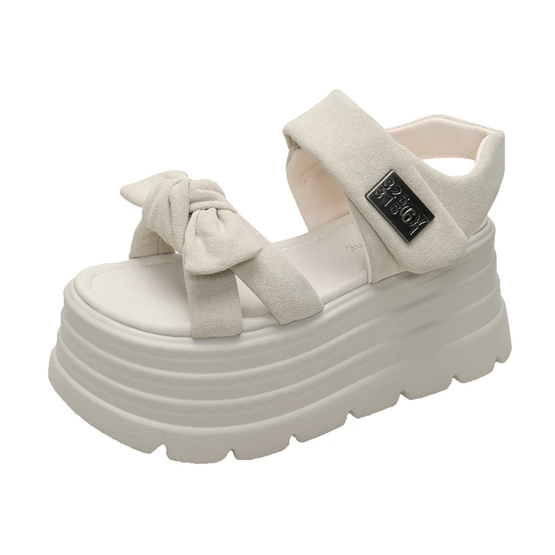Women 2026 Leisure Chunky Platform Sandals Peep Toe High Heels Gladiator Goth Slippers Woman 8CM Heels Trendy Summer Beach Shoes