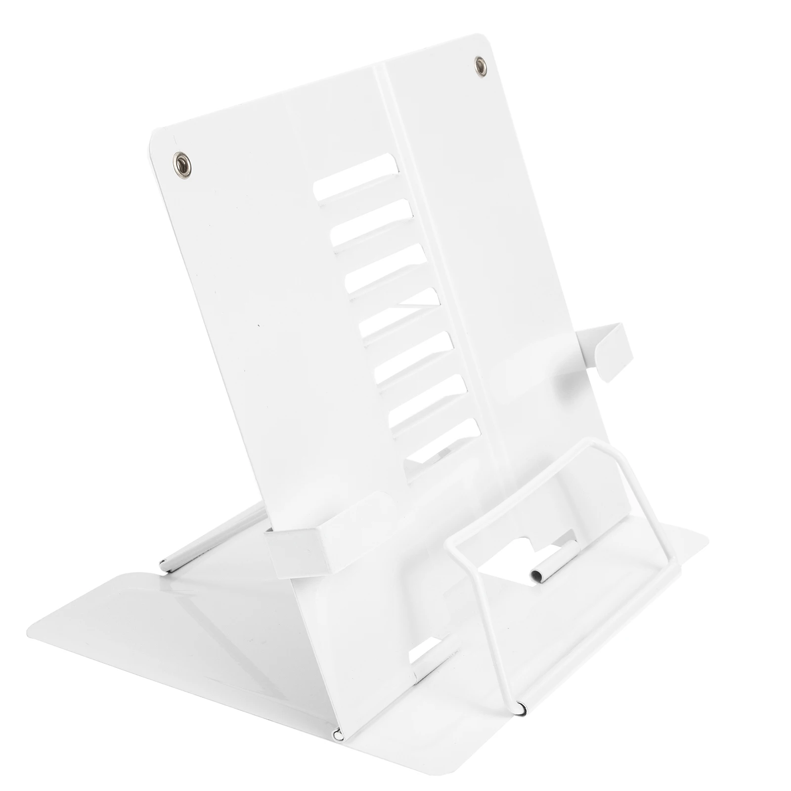 

Reading Bookshelf for Desk Tablet Holder Phone Adjustable Paper Music Child White Modern Multi angle Reading