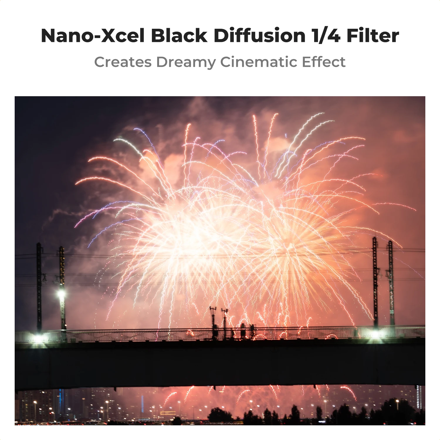 K&F Concept Nona-X 67mm 1/4 1/8 ブラックミスト拡散フィルター 37/40.5/43/46/49/52/55/58/62/67/72/77/82/95mm カメラレンズフィルター