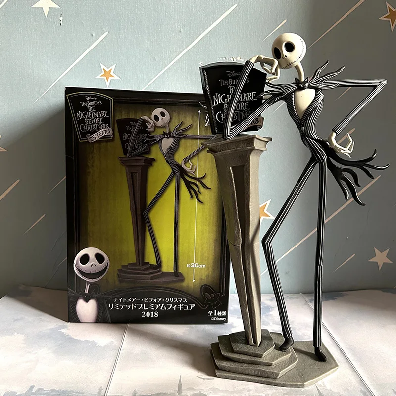 The Nightmare Before Christmas Jack Skellington Action Figure 12 Face Jack With Stand Model Toy Hallowen Christmas Present Gifts