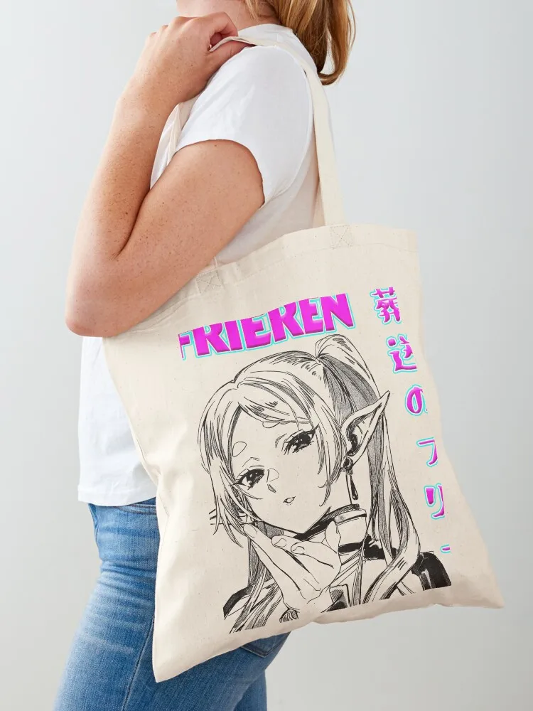 

Frieren Tote Bag reusable grocery bags Canvas reusable shopping bag Shopping bags