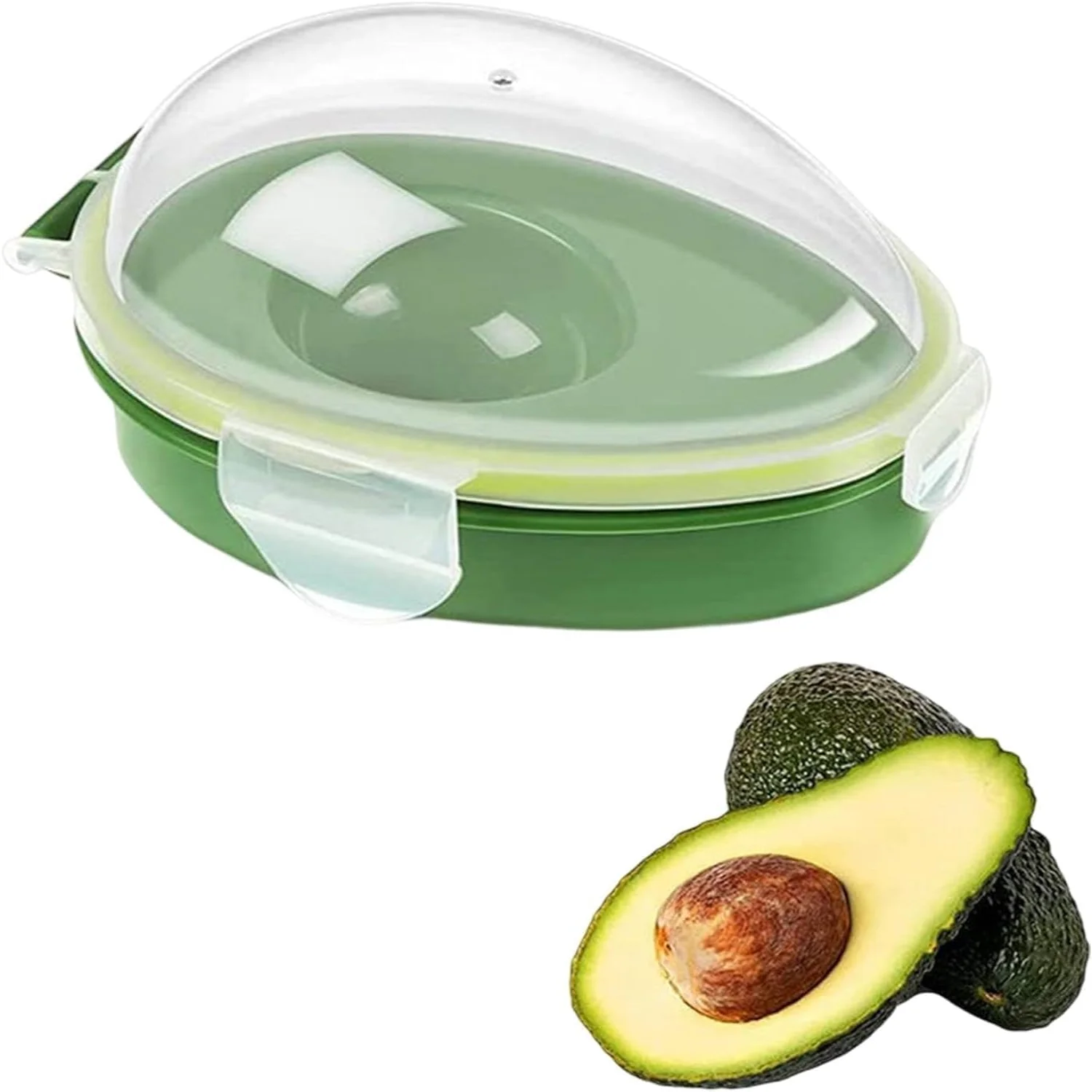 Avocado  Reusable Avocado  Container individual Avocado Saver Holder Organizer Food Crisper   for Refrigerator Fridge to Keep Av