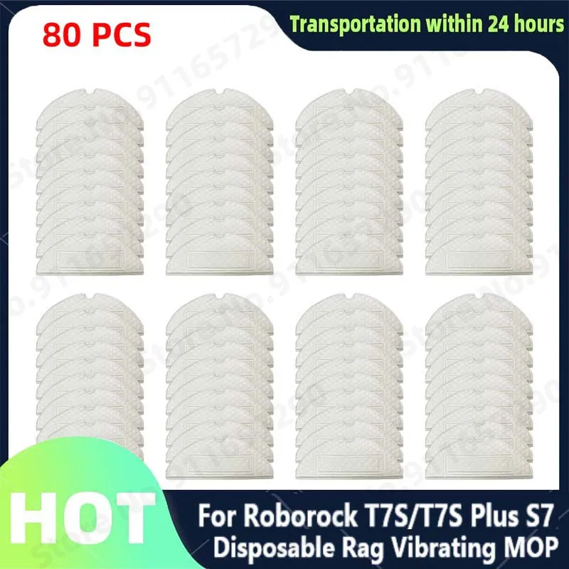 

For Roborock T7S / T7S Plus / S7 Disposable Rag Vibrating Mop Spare Parts Sweeping Robot Accessories