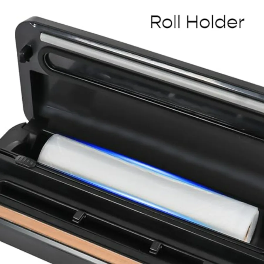 6in1 Vacuum Sealing System with BuiltIn Cutter for Food Preservation Ideal for Home Kitchen Storage Meal Prep and LongTerm Food