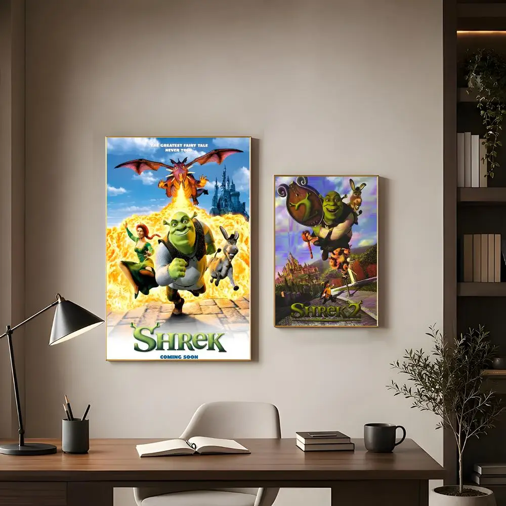 Animated Film Shrek Poster Modern Interior Wall Decor & Trendy Home Highlights
