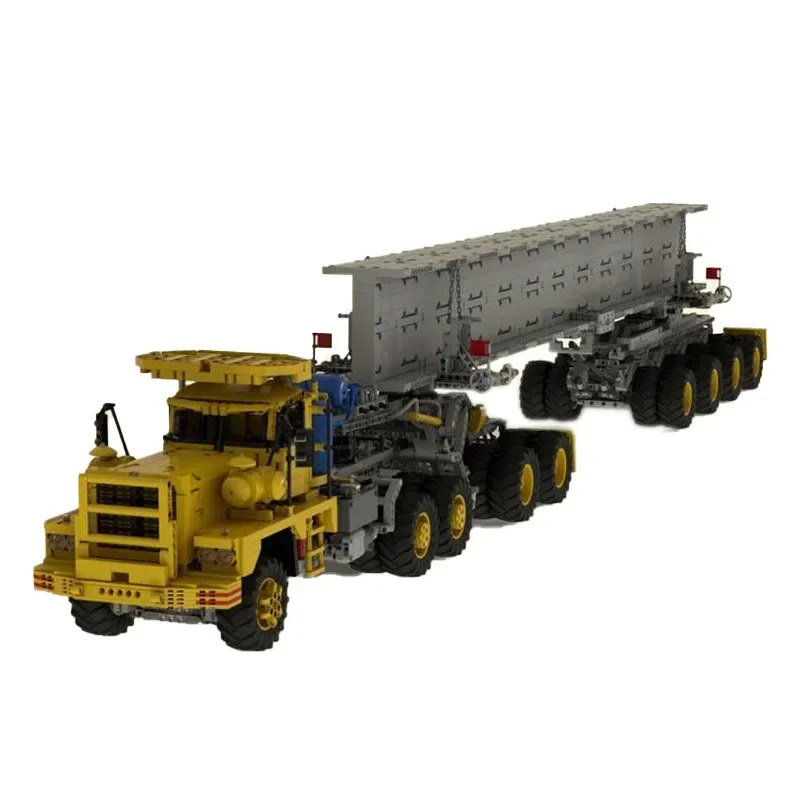 MOC-118736Pacific P12 with Dolly Trailer Combination Assembled Building Block Model • 5839 Parts • Children's Birthday Toy Gift