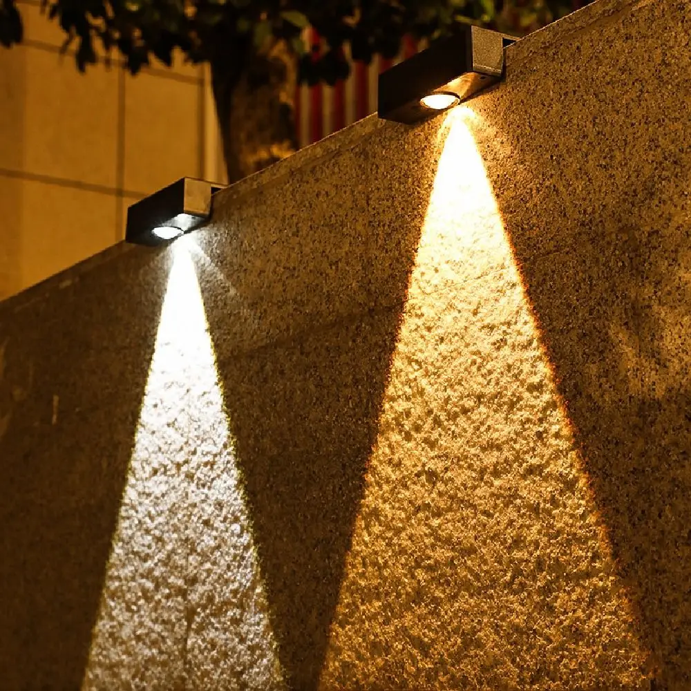 

Super Bright LED Solar Garden Lights Energy Saving Waterproof Wall Mount Lamp Easy Installation Modern Stairs Wall Lamp Garden