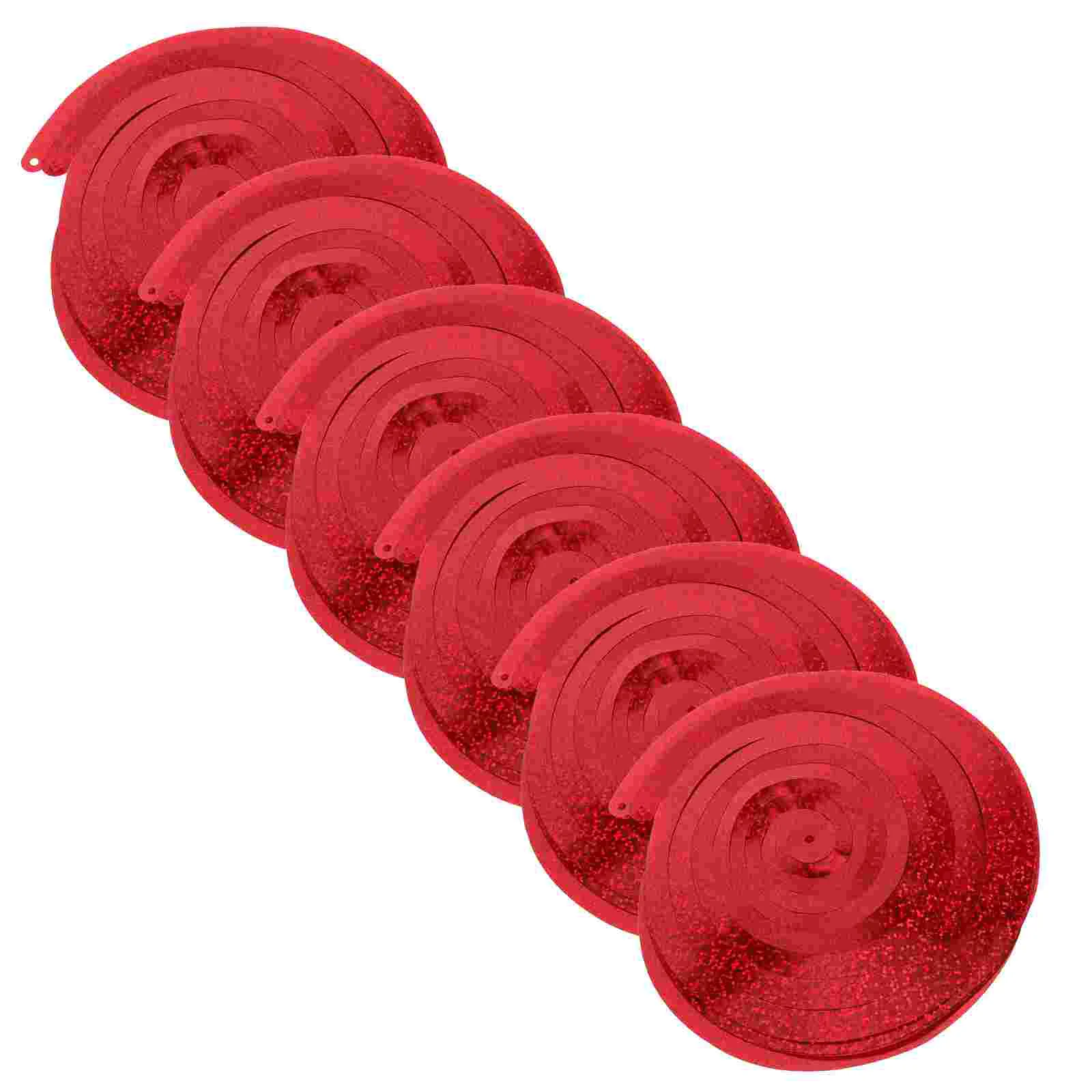 

6 шт. украшения для вечеринки, растяжки, дверные потолочные украшения, спиральные подвесные завитки для домашних животных