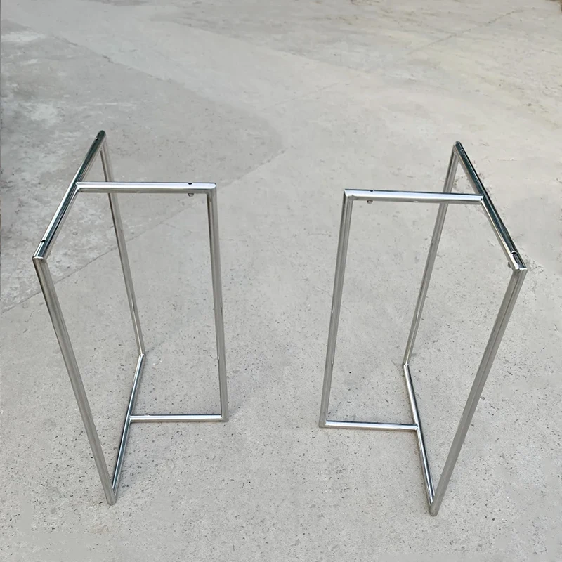 Heavy Duty Stainless Steel Table Legs T-Type Bar Feet for Wooden Board Desk Bracket Office Conference Furniture Accessories