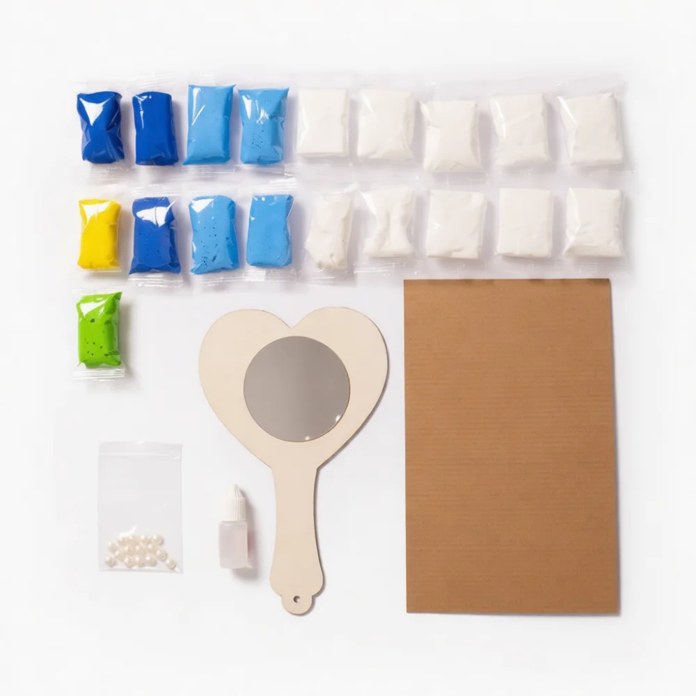 Art Craft Activities For Preschoolers - Creative Clay Mirror Kit Handicraft Art