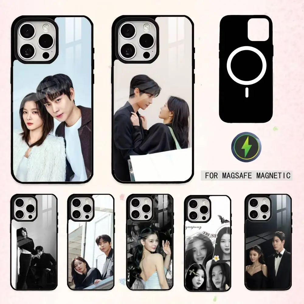 

Dear x K-Kim Y-Yoo-Jung Phone Case For iPhone17,16,15,14,13,12,11 Plus,Pro Max Magnetic For Magsafe Wireless Charging