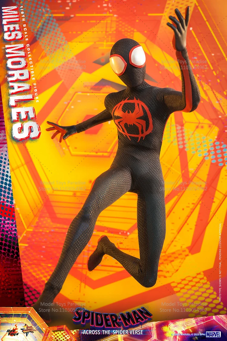 HotToys MMS710 1/6 Collectible Toys Ultimate Spider-Man Across the Spider-Verse Super Hero Soldier 12'' Action Figure Model Gift