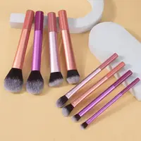 Kit de pinceaux de maquillage doux, cheveux synthétiques, facile à nettoyer, pour Blush, correcteur, ombre à paupières, outils de maquillage cosmétiques, 7 pièces/ensemble 3