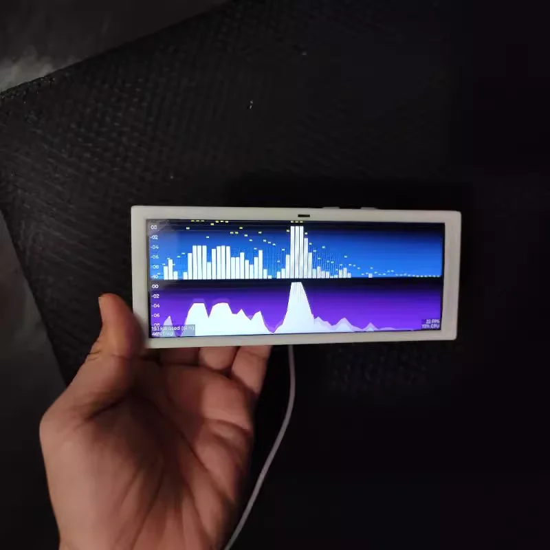 

6-inch voice controlled music spectrum display