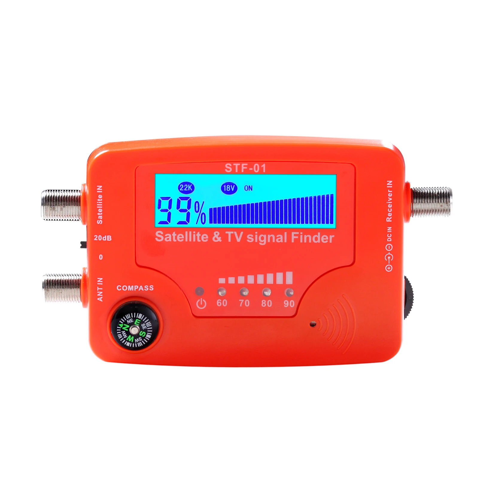Buscador de señal de TV y satélite 2 en 1, buscador de satélite Digital LCD, medidor de fuerza de señal de antena de TV, medidor de búsqueda de señal