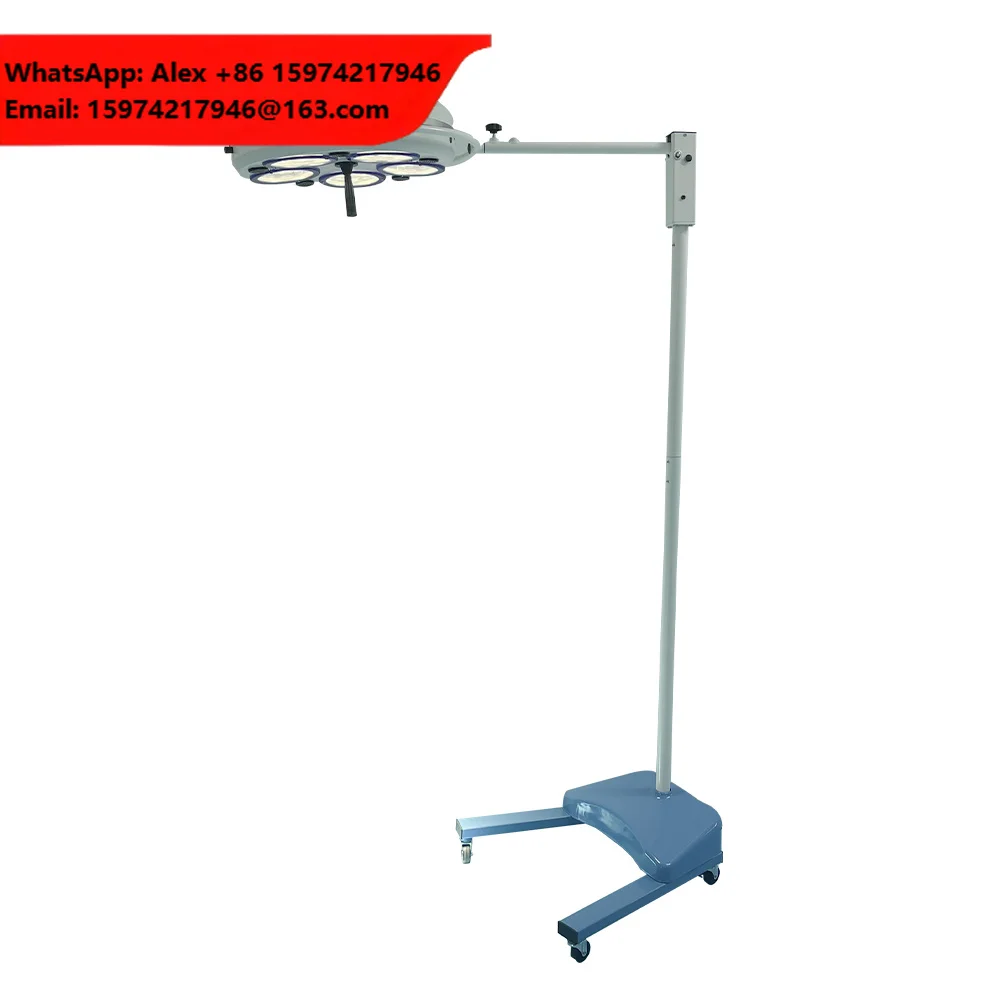 Hospital Mobile Standing Operating Lamp Led 5 Hole Examination Lamp Medical Surgical Shadowless Lights
