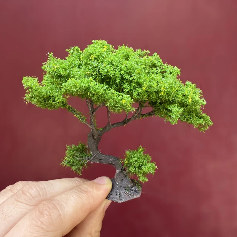 

1/3/5/10pcs 8cm Simulation Shrub Wire Tree Mountain Sandtable Model Tree N Scale Train Railway Layout Doll House Landscaping