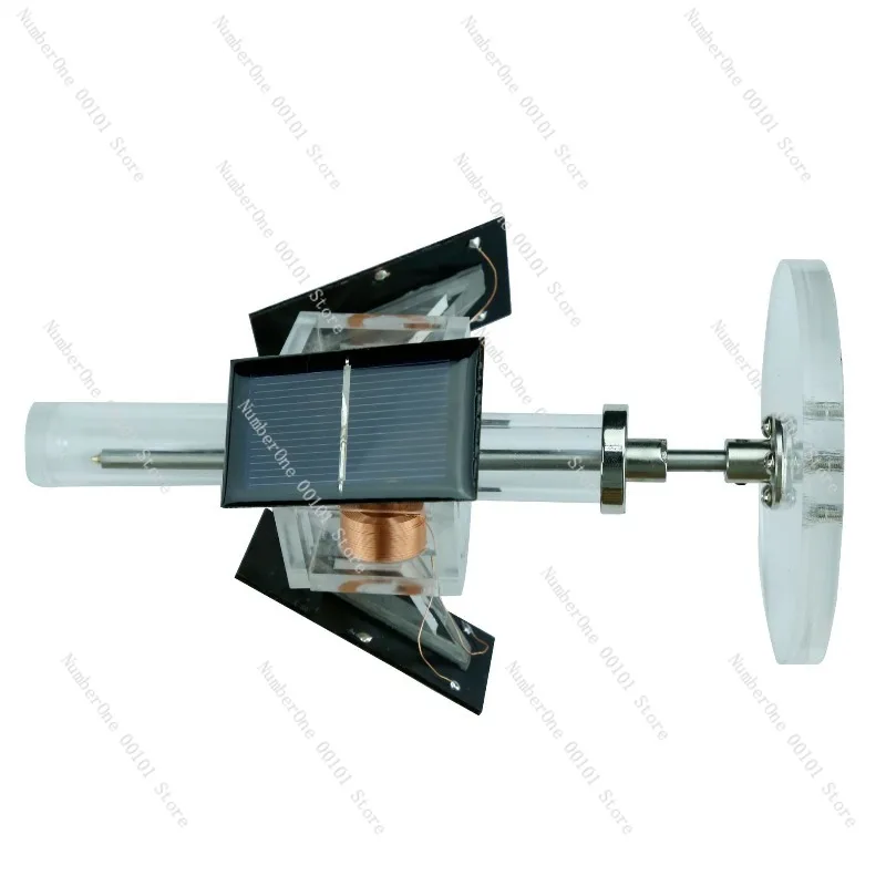 Magnetic Levitation Solar Motor Three Sided Vertical Brushless Engine DIY Creative Desk Ornament Educational Science  Perpetual