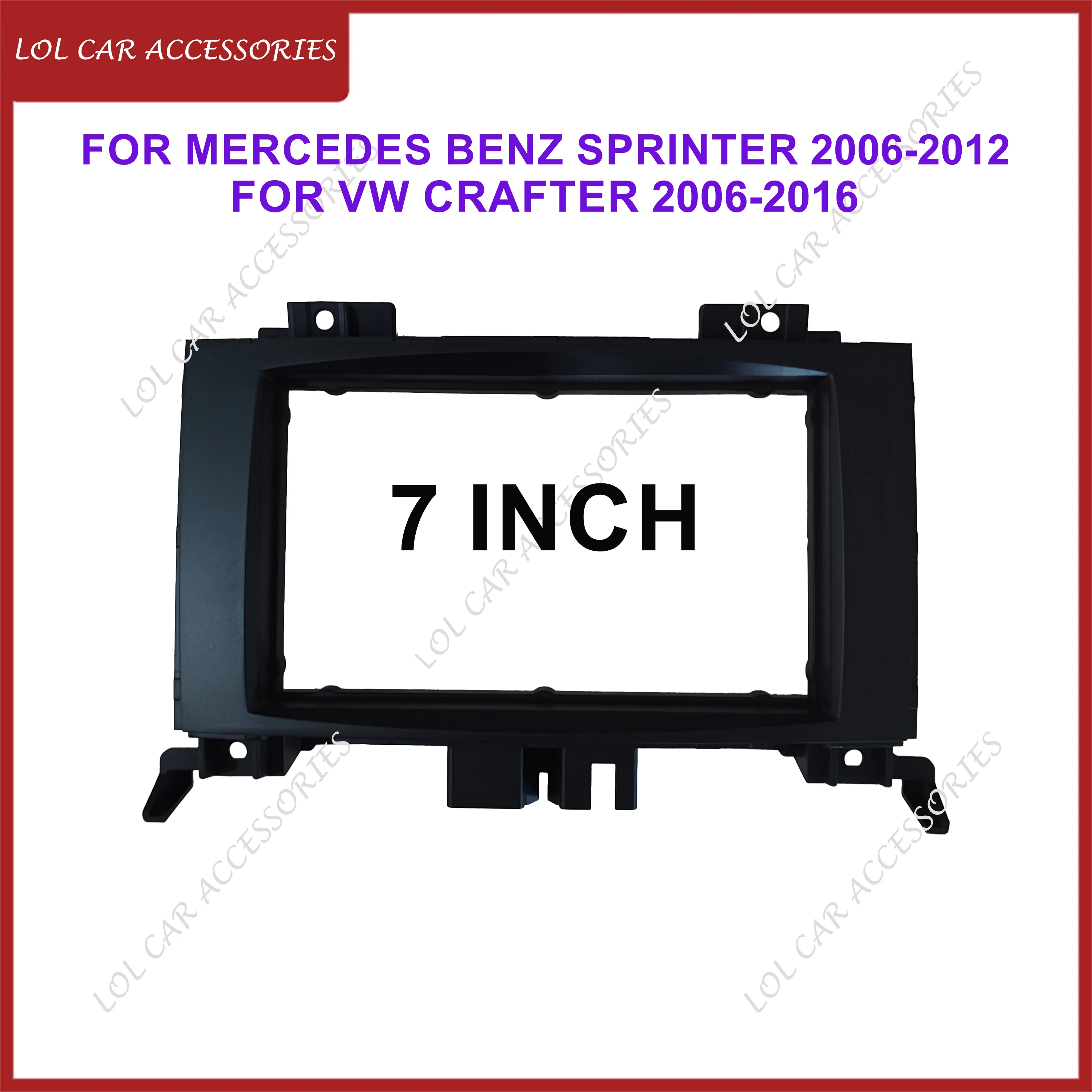 

7 Inch For Mercedes Benz Sprinter 2006-2012 VW Crafter 2006-2016 Car Radio Stereo Android MP5 Player Casing Frame 2 Din Fascia