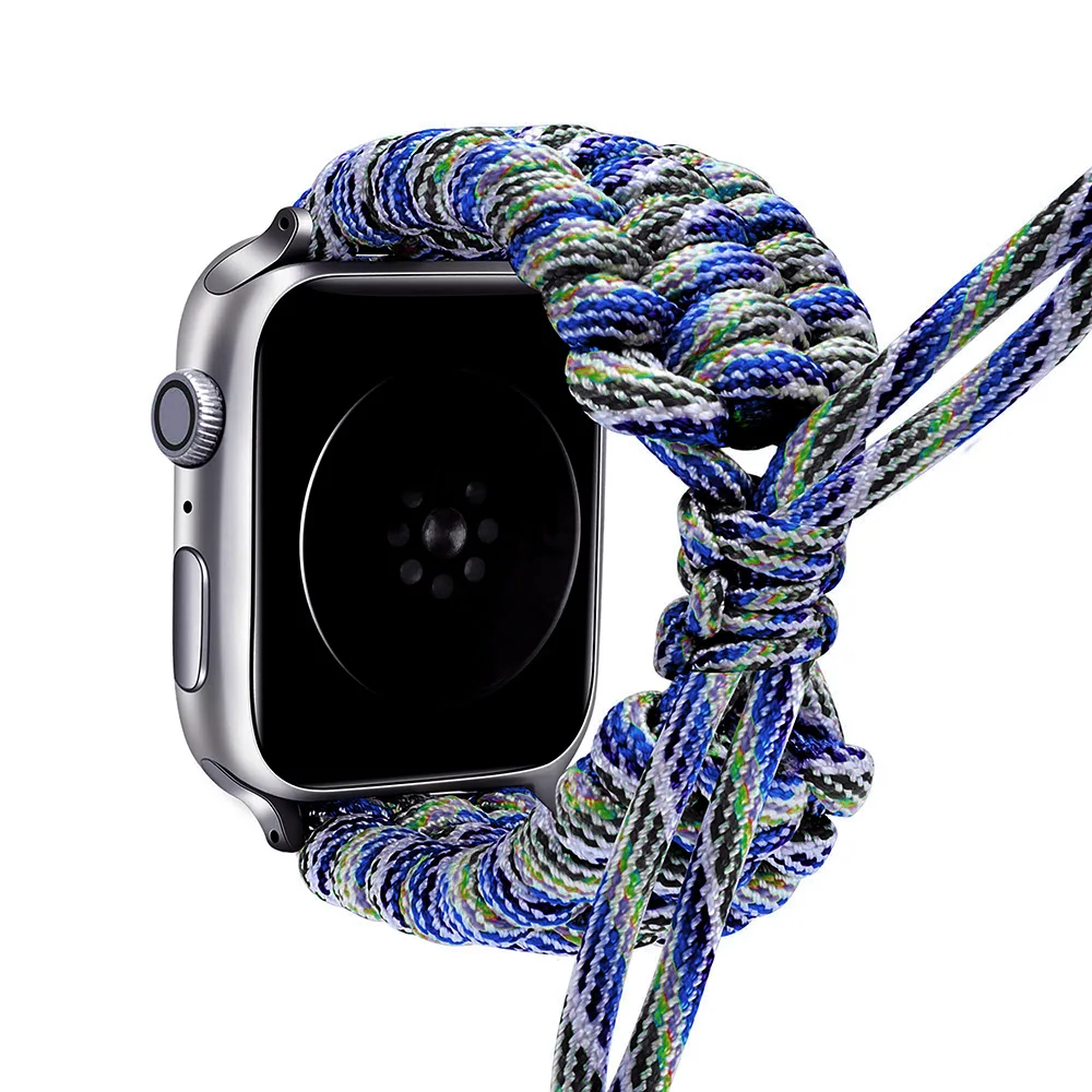 حزام منسوج من النايلون لساعة Apple Watch IWatch S10 الرياضية