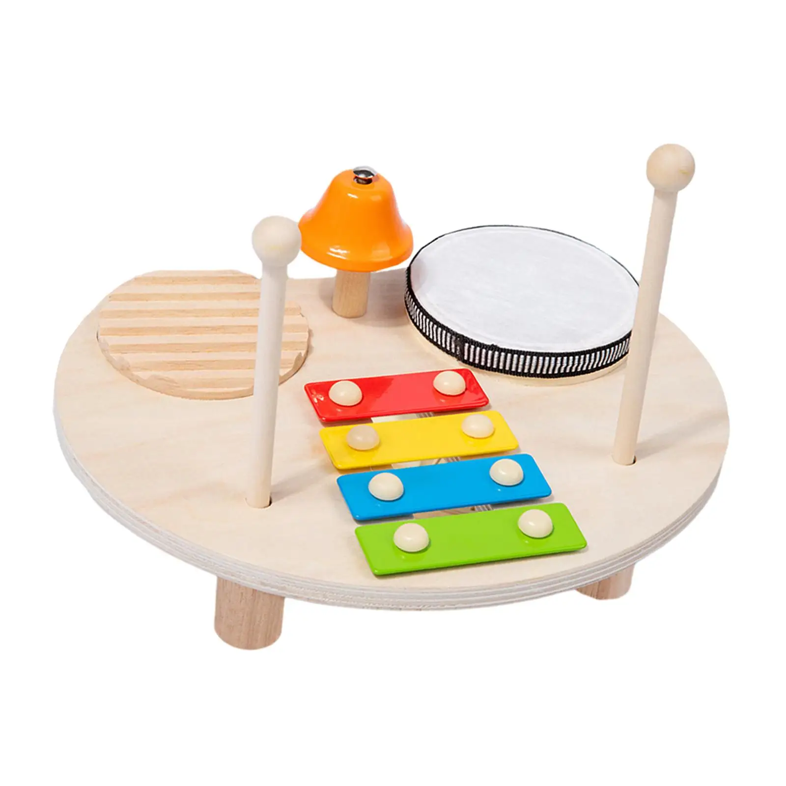 Montessori Percussion Instrument Baby Music Toys Kids Drum Set Musical Sensory Toy Kids Musical Instruments for Kindergarten