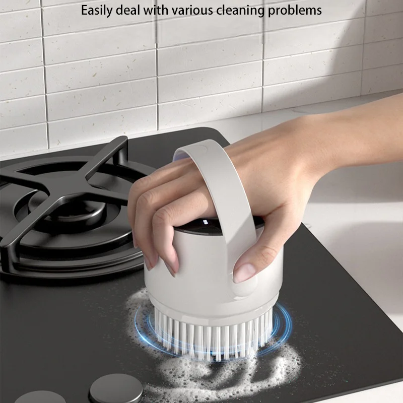 Multi-purpose Electric Dishwashing Brush Wireless Handheld Home Kitchen And Bathroom Multi-function Enlarged Area Cleaning Brush