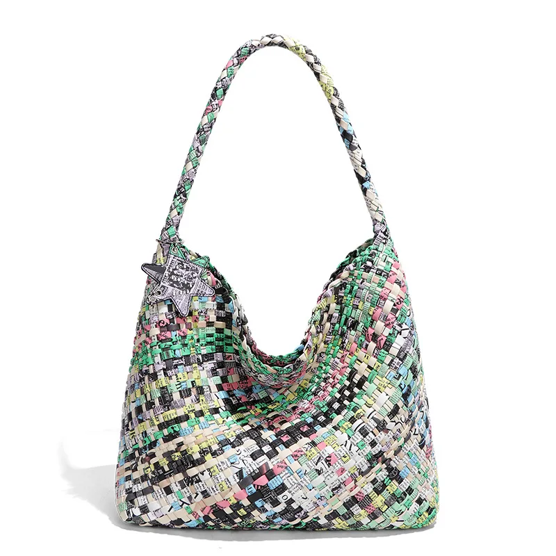 Korean Version of Large-capacity Mother Child Tote Bag Hand Package Commuter Underarm Shoulder Bags Simple Fashion Handbag