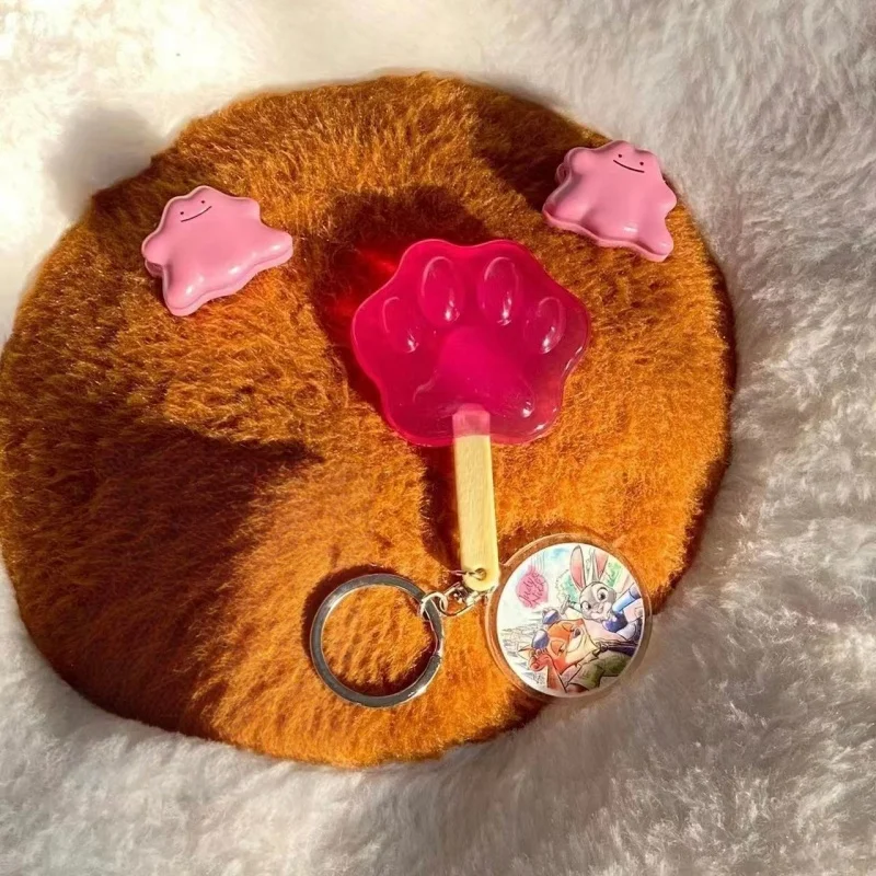 ディズニー ズートピア ジュディ・ホップス ニック・ワイルド レッドパウ アイスキャンディー型 シリコンキーホルダー 通勤バッグ 化粧バッグ 吊り下げ飾り