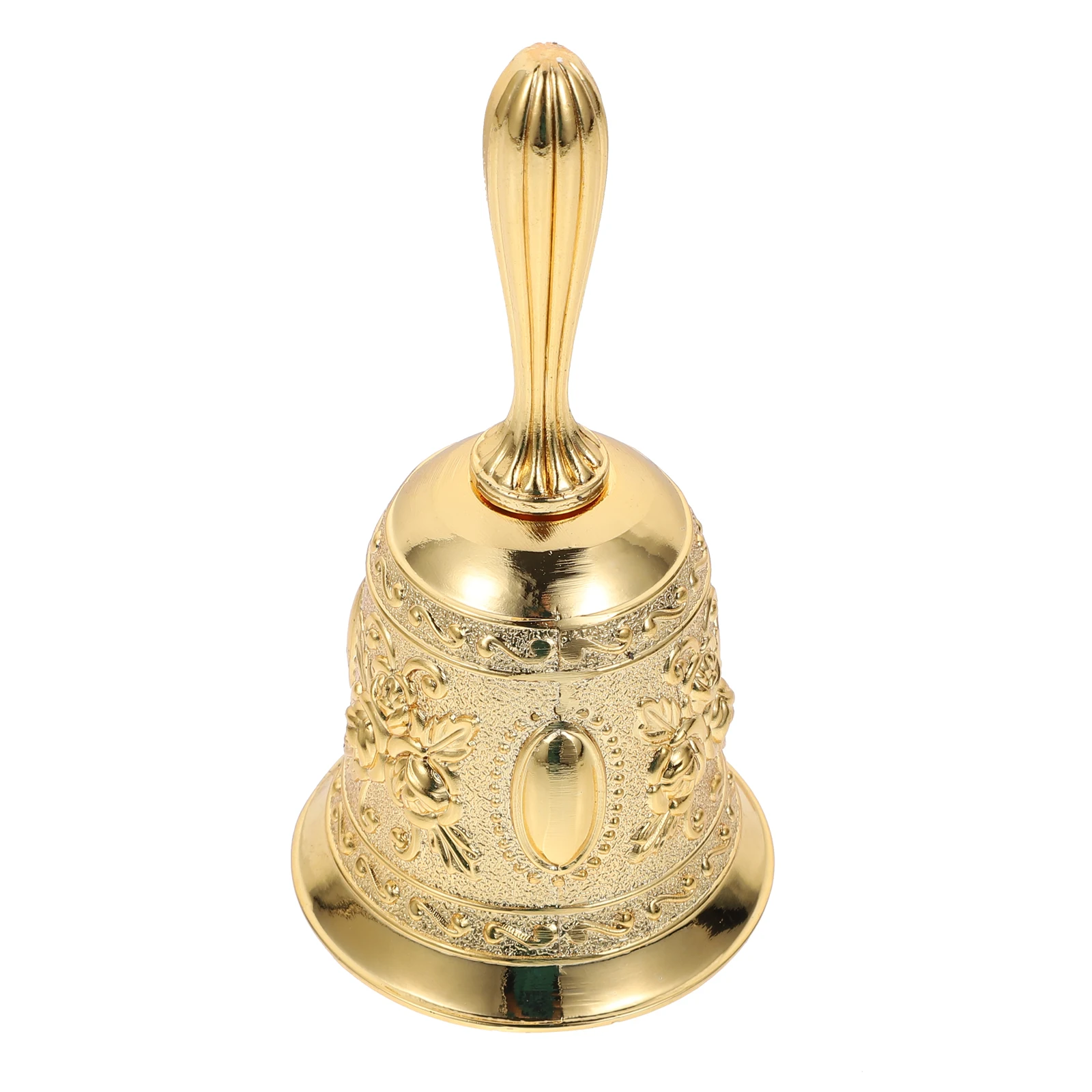 

1pc Retro Hand Bell Vintage Zinc Alloy Call Bell for Hotel Office Hospital Decorative Bells Loud Ringing Notification Guest