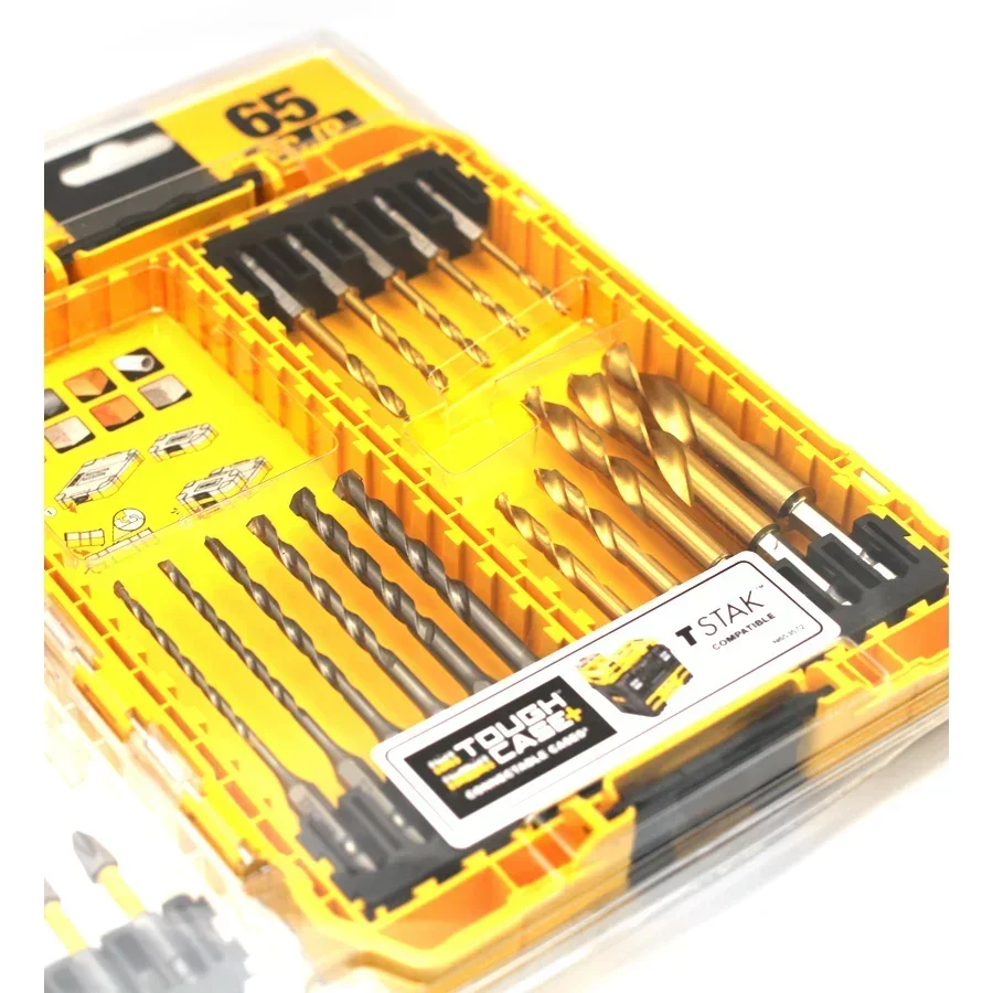 DEWALT DWACS65 65PCS Multifunctional Tool Accessories Bit Set Extension Bit Holder and Drill Bits