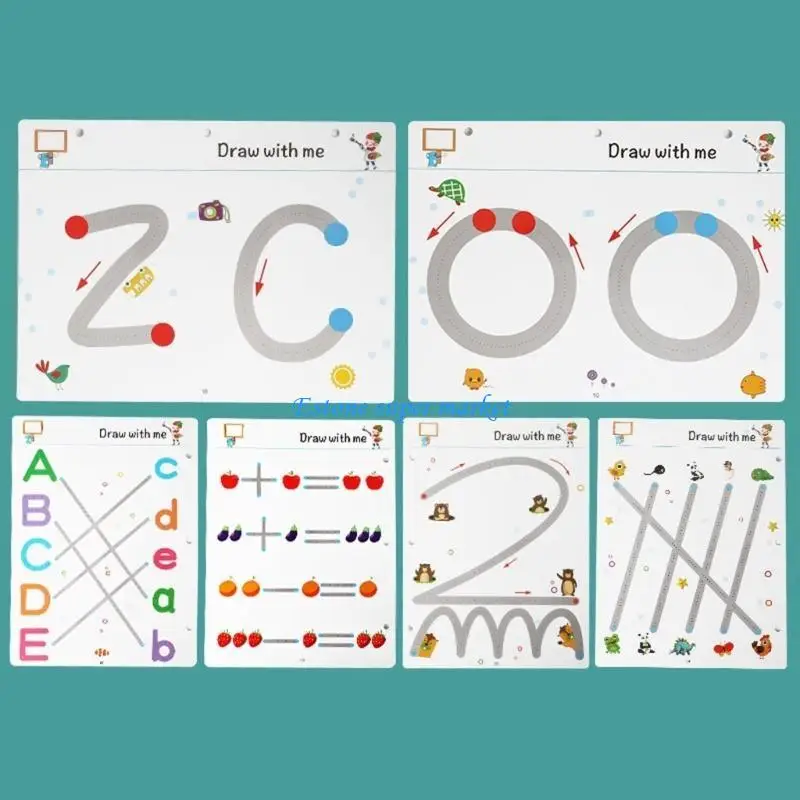 090b Kids First Writing Book of Crayer Control and Patterns for Handing Eye Coordination Line Tracing Workbook