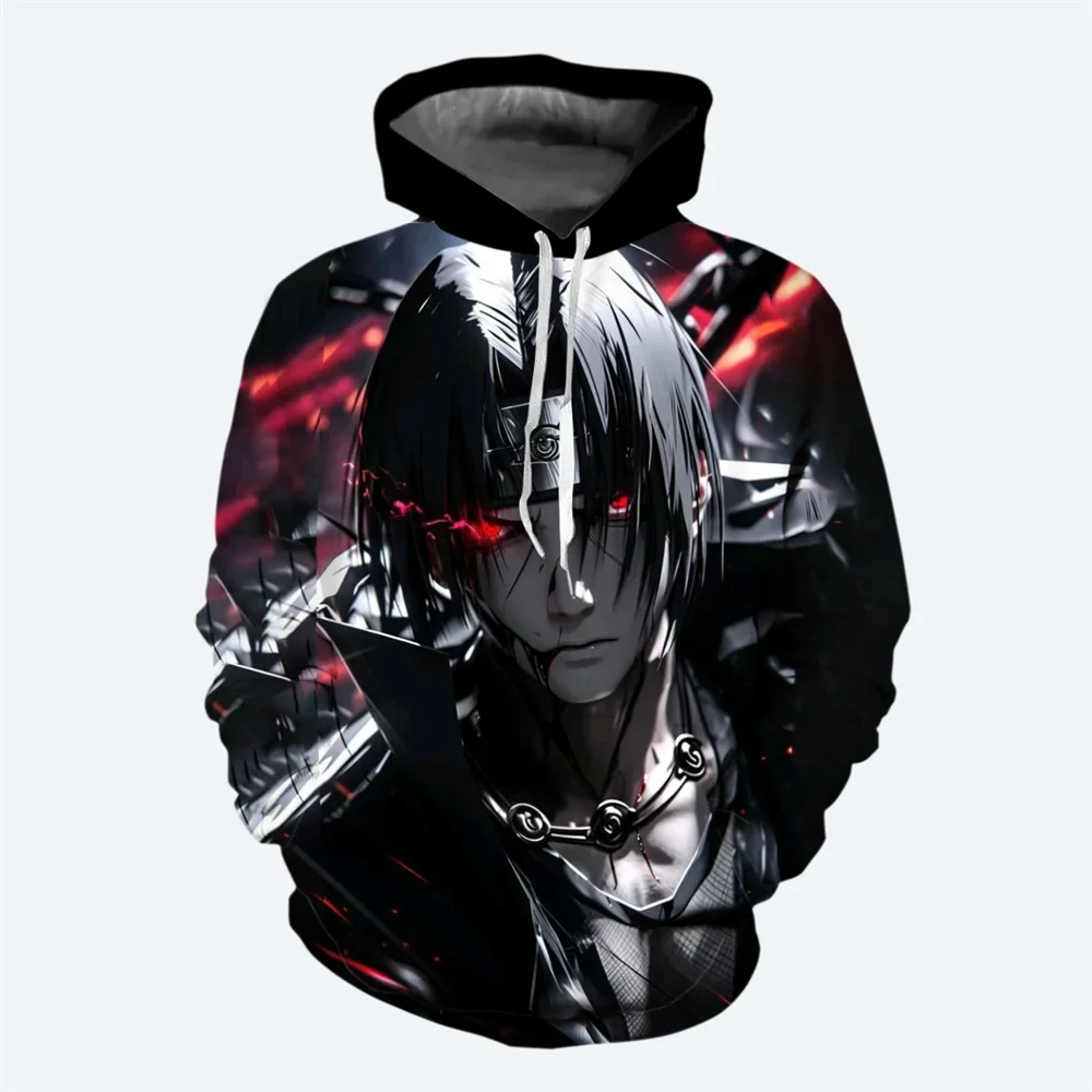 Uchiha Itachi Boys Girls Hoodie Uzumaki Naruto Men's Hoodie 3D Printing Sasuke Pullover Men's Hoodie Kakashi Men's Clothing