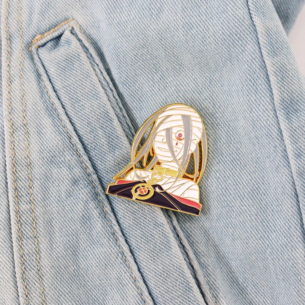 Anime Re ZERO commencer la vie dans un autre monde Sirius Romanée-Conti Cosplay Costume Badge broche sac à dos pendentif broche en métal accessoire