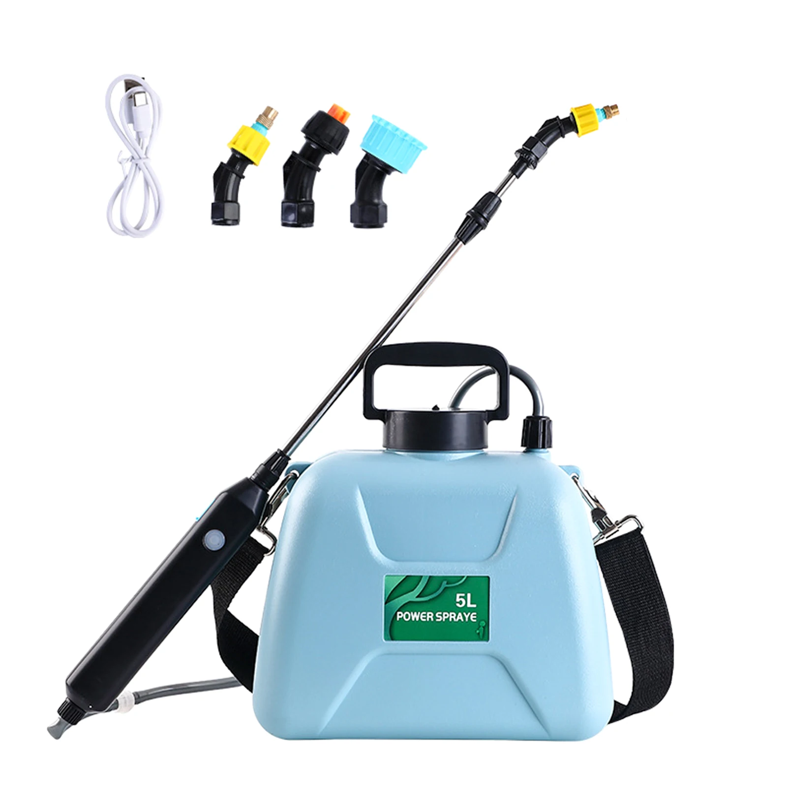 

5L Watering Can with Spray Gun Electric Sprayer Portable Lawn Sprayer Pesticide Sprayer USB Rechargeable Irrigation Tool