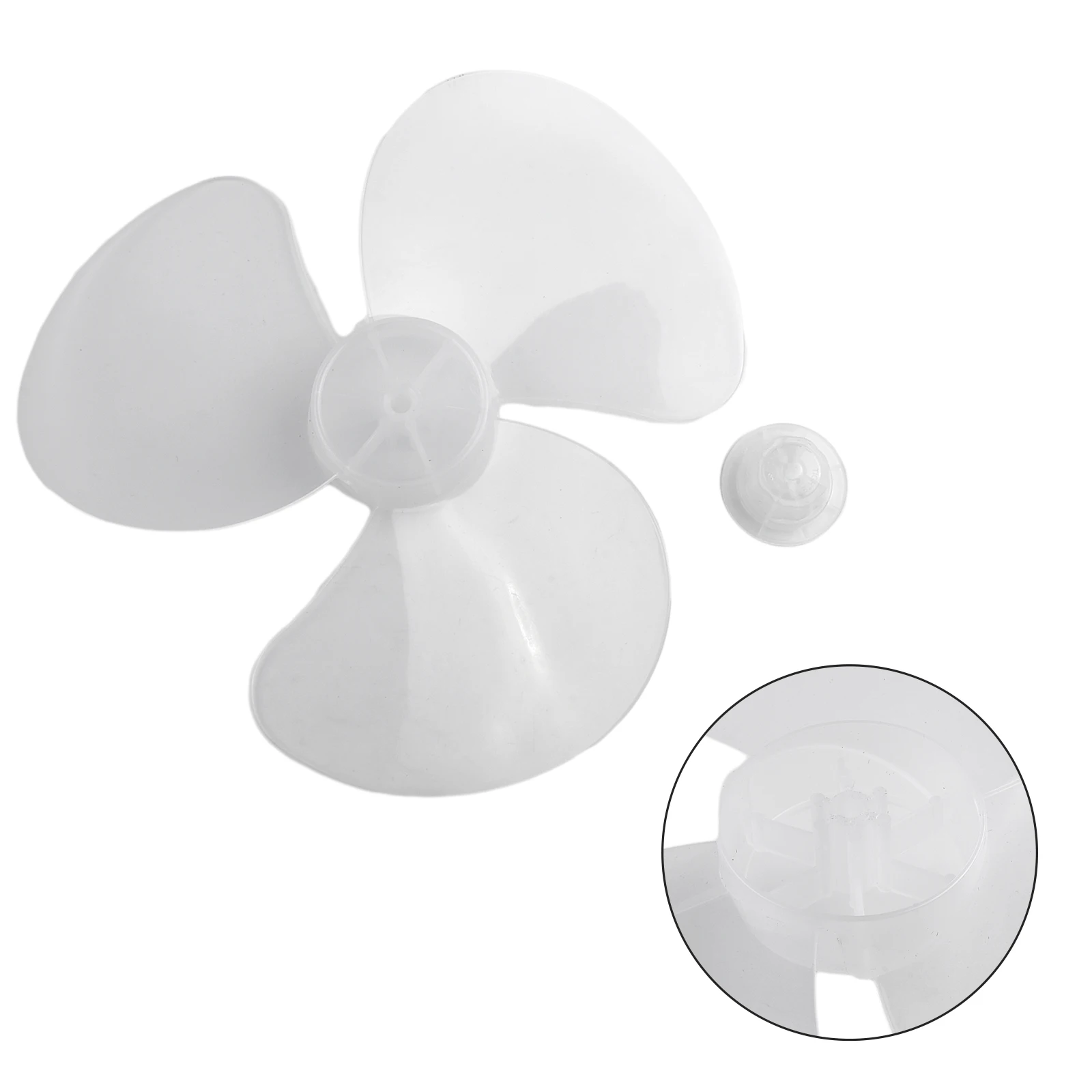

12\\\" Plastic Fan Blade Transparent White Home Improvement Radius 14cm Table Fanner Transparent Black High Quality