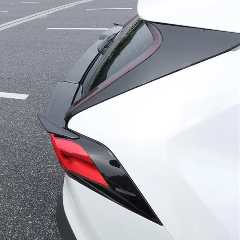 For Car Spoiler Accessory New Toyota RAV4 Rear Tail Light Lip Wing Tail FIN Refit ABS Material Body Kit 2020 2021 2022