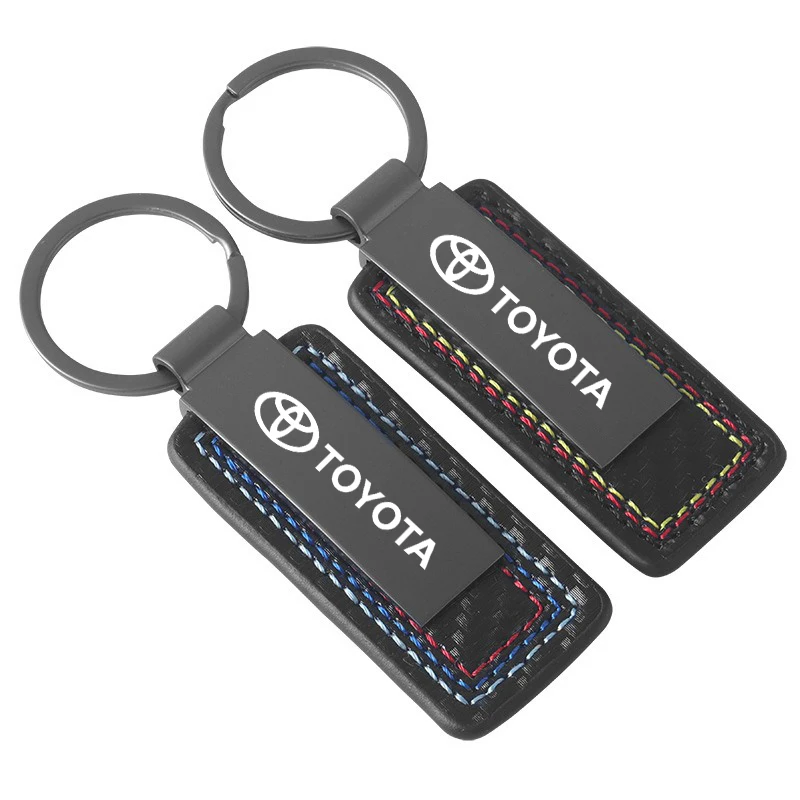 Car High Grade Keychain Stainless Steel Key Ring Car Accessories For Toyota C-hr Corolla Camry Rav4 Yaris Hilux Prius Avensis