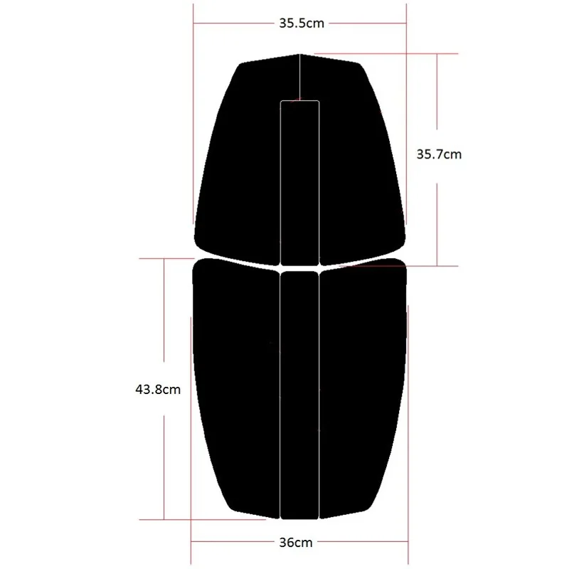 EVA deskocznia z uchwytem trakcyjnym antypoślizgowa podkładka antypoślizgowa 3M z pianki klejowej do podkładki pod stopy Sup/Paddleboard/Up Stand Board 6 szt. Podkładki do uchwytu Surf