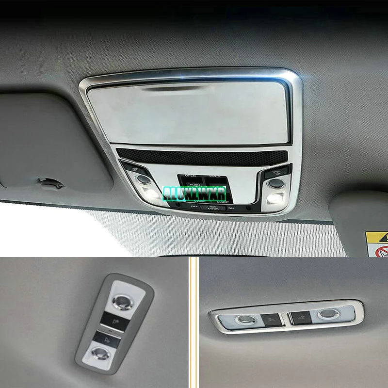 Car Reading Light Cover Trim Decoration Strips Interior Roof Lamp Frames Auto Accessories 2018 Styling for Honda CRV CR-V 2017