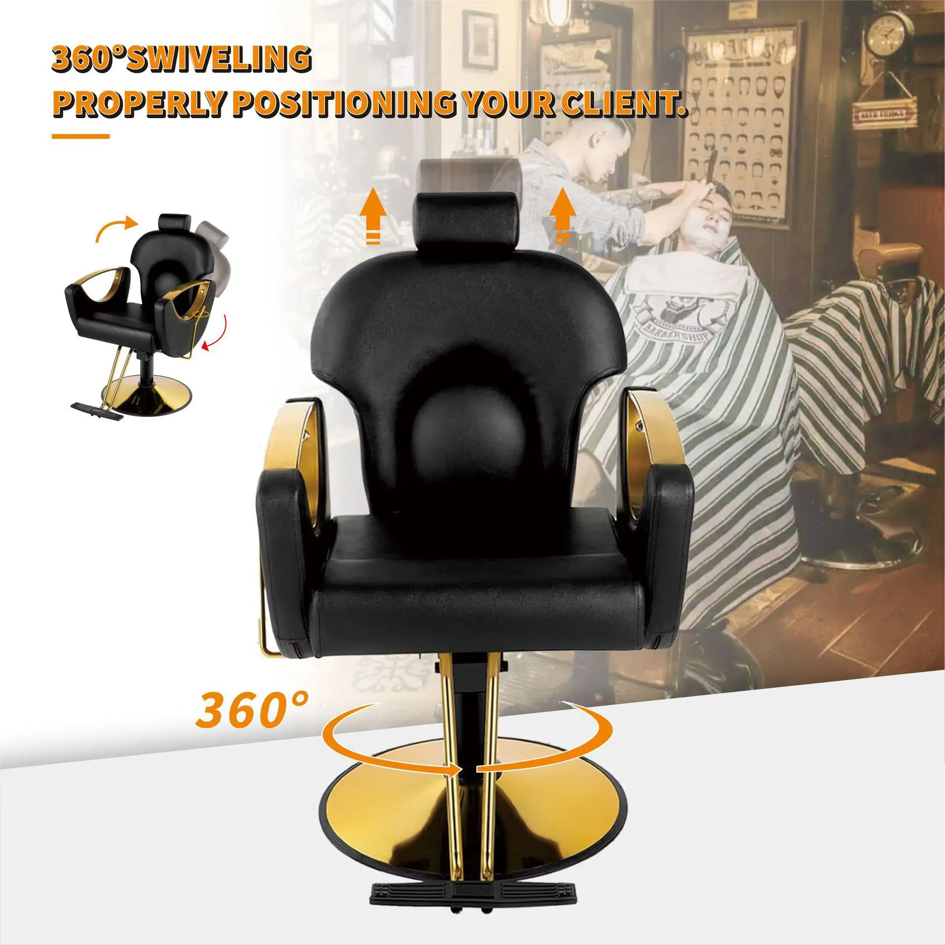 

Internet Celebrity Barber Shop Hair Salon Dedicated Reclining Chair Lift Seat Fashion Stylist Hair Perm And Dye Hair Chair
