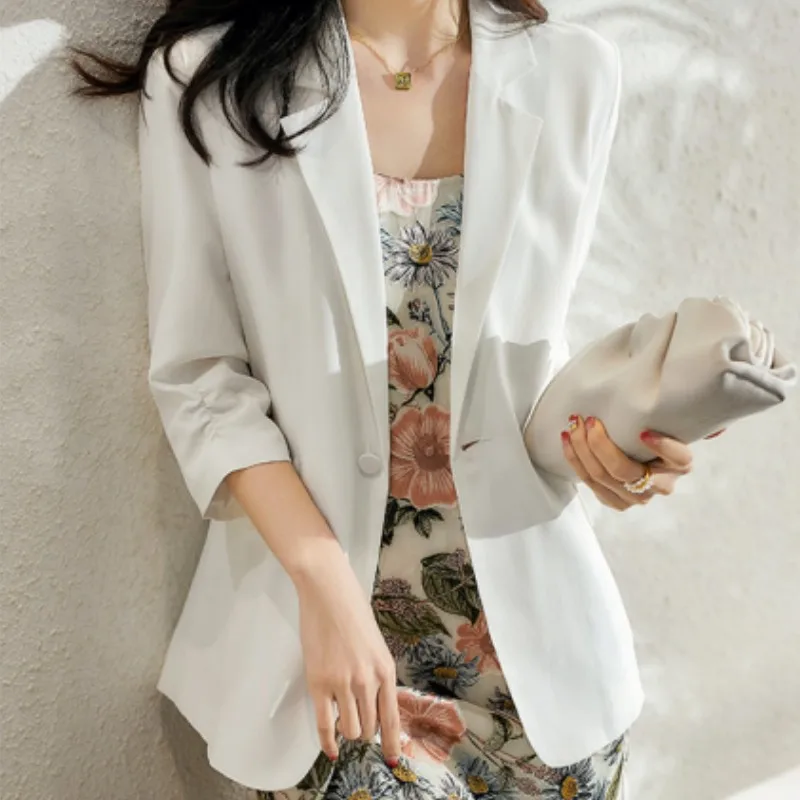 Birdsky, Women Blazer office lady outwear western suit jacket Top 18MM 100% natural mulberry silk 3 solid colors, S-538