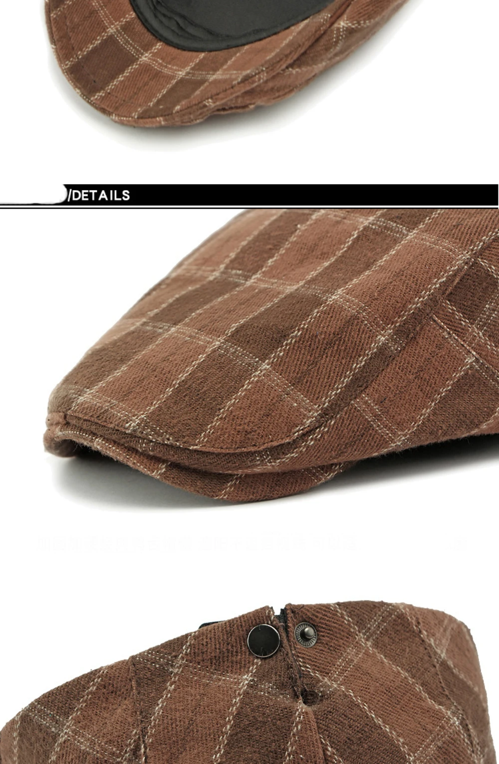 HT4947 Berets Neue Herbst Winter Caps für Männer Frauen Plaid Künstler Maler Baskenmütze Hut Männlich Weiblich Ivy Flache Kappe Einstellbare Baskenmütze Kappen – Detail 13